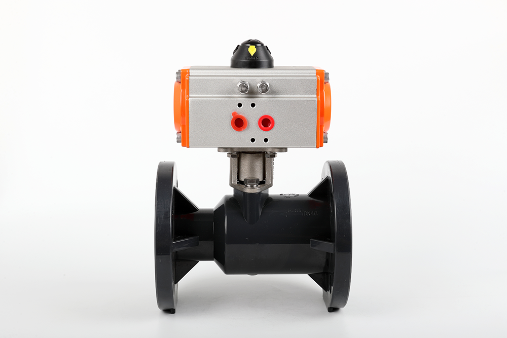 上杭气动法兰一体球阀